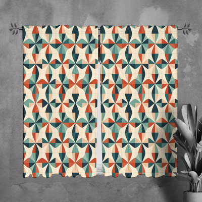 Trajuan Polyester Room Darkening Curtain Pair