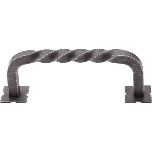 Twist 7" Center to Center Bar pull, 3 3/4" Center to Center, Patina Black