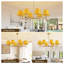 Luminaire suspendu en fer 8 rotin