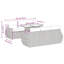  Garden Sofa Set Light Grey