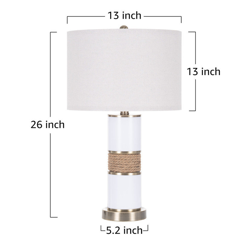 Table Lamp Set of 2 for Bedroom, Bedside Table Lamps with 3 Lighting Modes for Nightstand