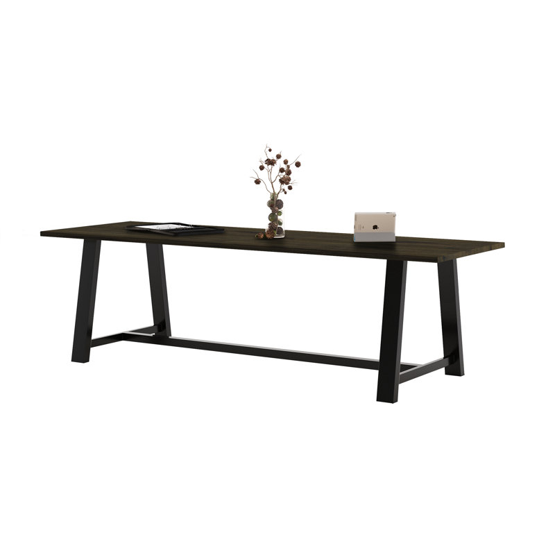 Midtown Solid Wood Breakroom Table, Espresso, 30" H x 108" L x 36" W