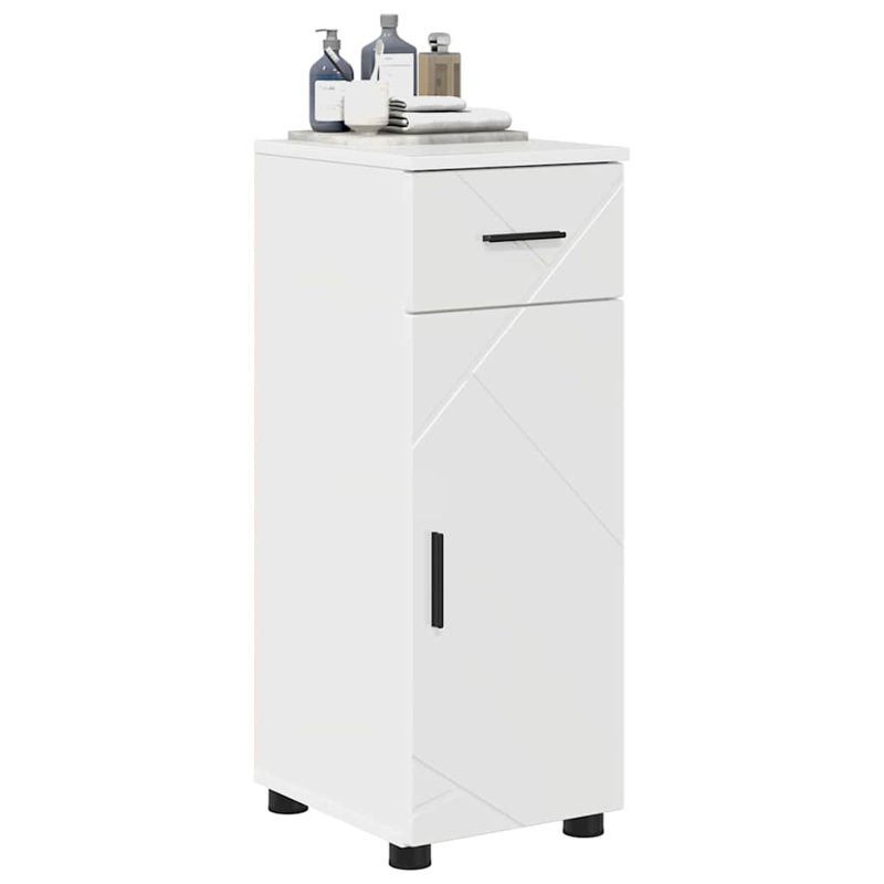30cm Bathroom Vanity Base Only, High Gloss White
