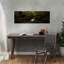 Forêt sombre, cascade paisible, forêt sereine paisible, art mural nature-1528348158