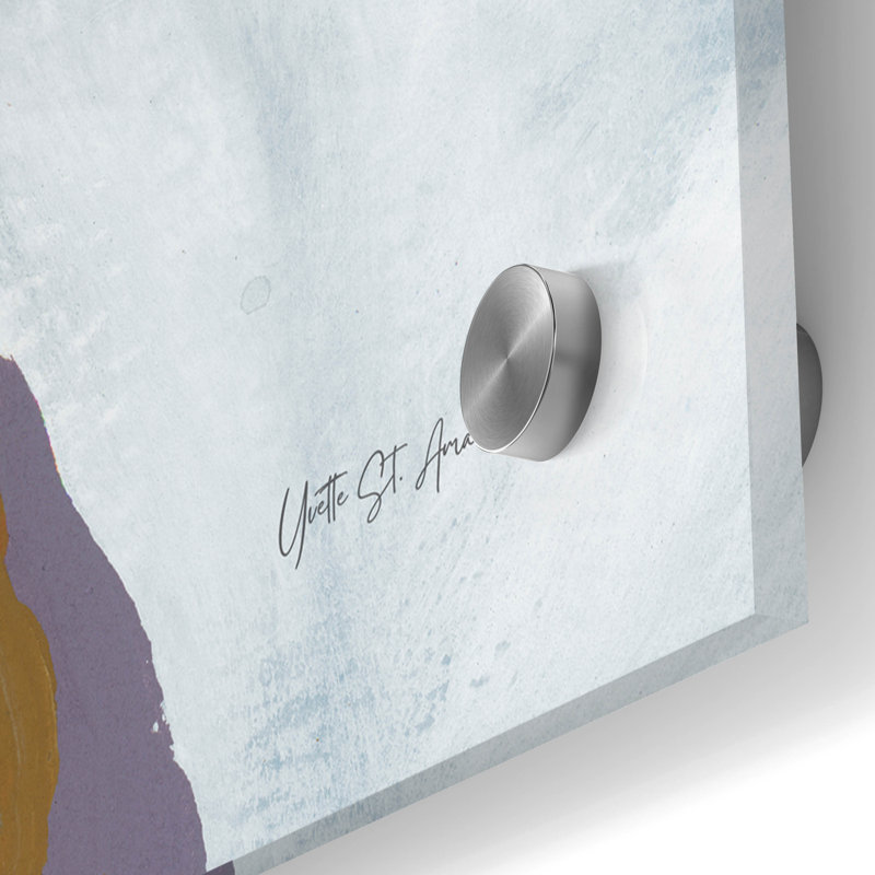 Art mural en verre épique «Pitbull abstrait» par Yvette St. Amant, H 36 po x l 36 po x P 0,2 po