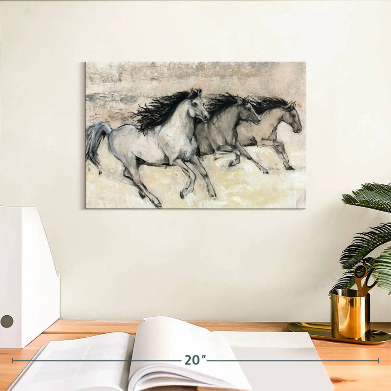 Brampt Horses In Motion II, H 8 po x l 12 po