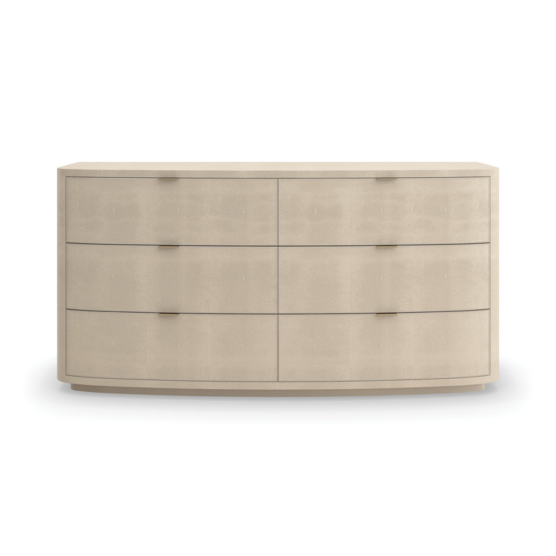 Commode double en bois massif 6 tiroirs l 68 po