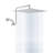 Stainless Steel 12" Rainfall Shower Head, Scaling For Long-term Use 12 Inch Self-cleaning Convenience