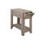 Table d'appoint décorative avec tiroir de rangement et porte-gobelets doubles