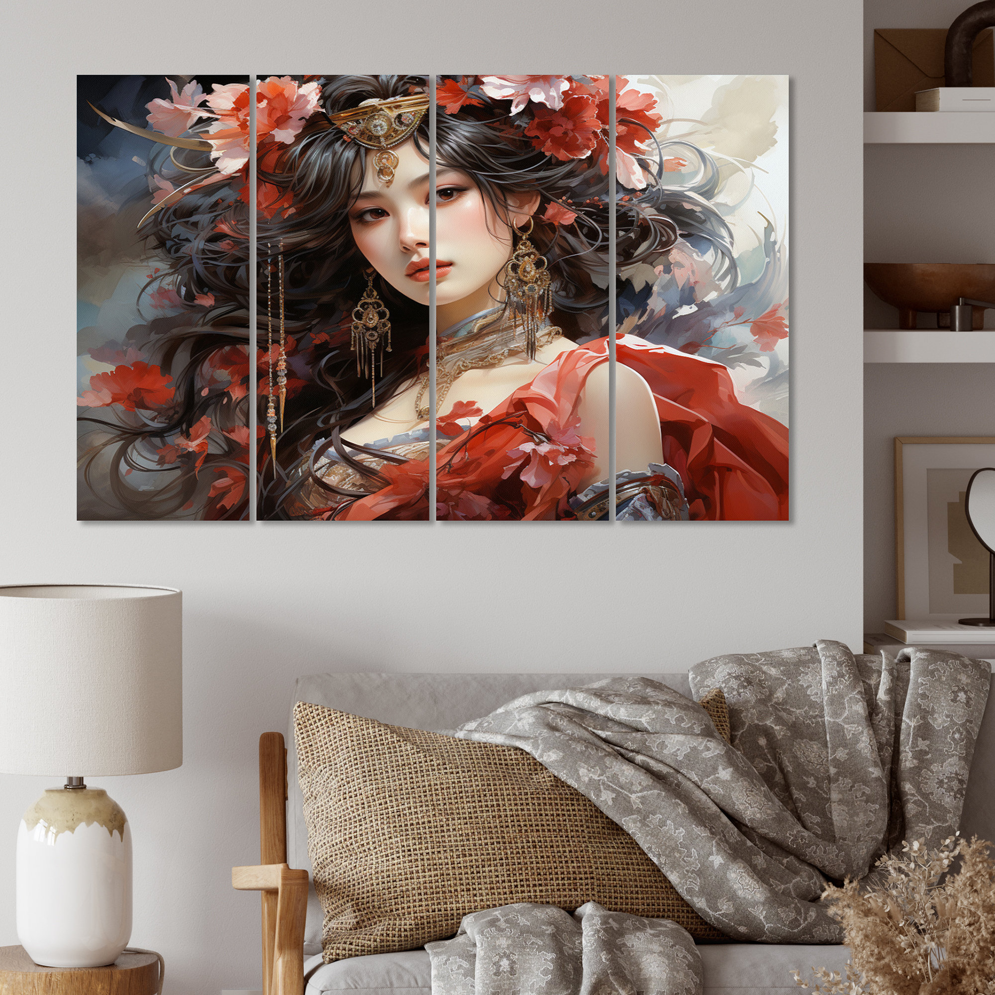 Design Art China Art Traditional Opera - Chinese Metal Wall Decor Set ...