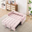 Lit en velours rose de 52 po 3 en 1, convertible avec option escamotable, indispensable pour le salon, rembourrage en éponge, pieds en métal / plastique, assemblage facile moderne, mobilier, dossier et siège, peu encombrant-1871650111