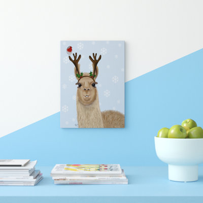 " Llama, Antlers " by Fab Funky