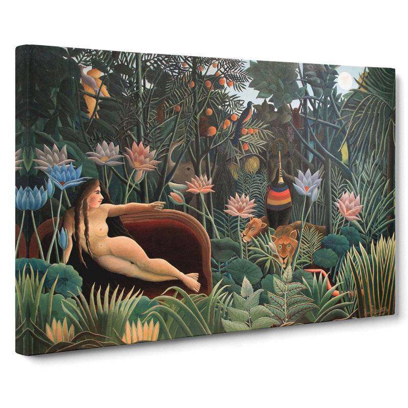 The Dream by Henri Rousseau - Wrapped Canvas Painting, 35cm H x 50cm W x 3cm D
