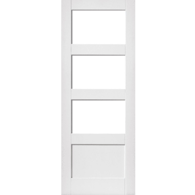 Abernon Shaker Glass Internal Door, 198.1cm H x 61cm W x 3.5cm D