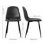 Chaise d'appoint moderne en similicuir