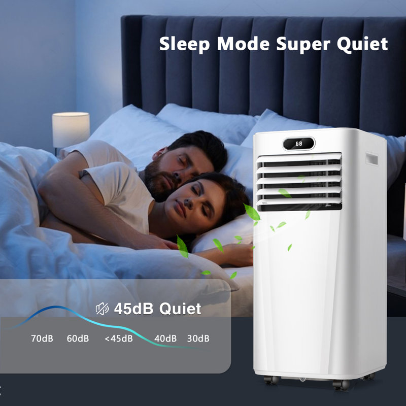 Antarctic Star 10,000 BTU  Portable Air Conditioner, Cools 450 Sq.Ft. 3-in-1 Air Conditioner with Remote