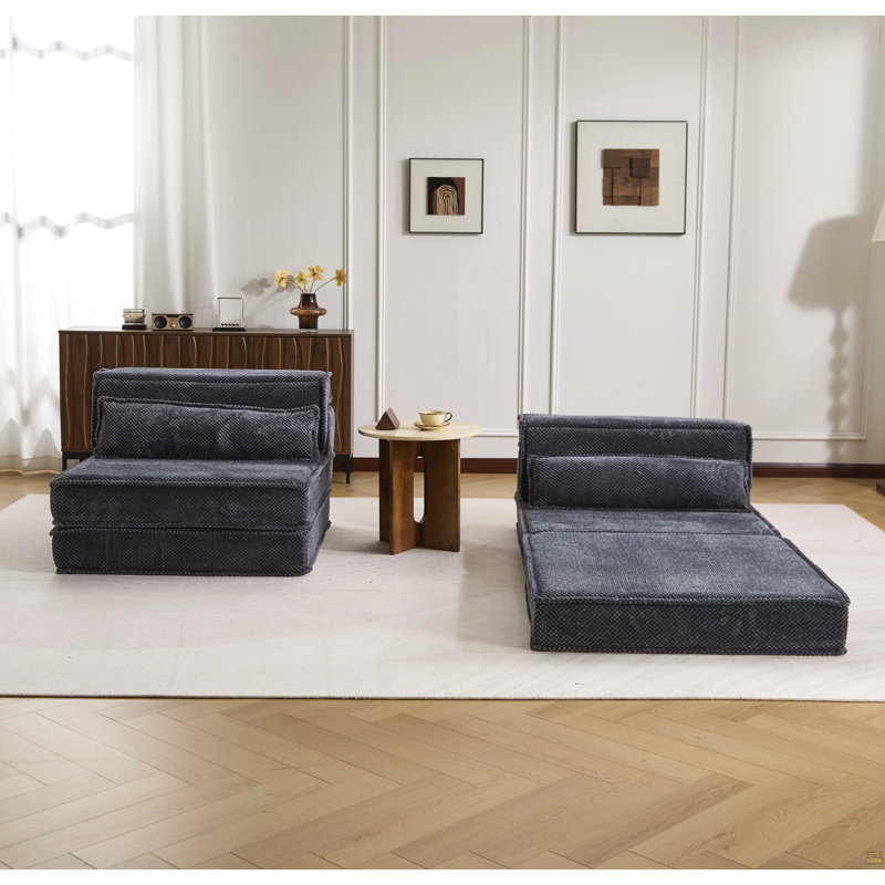 Compression Mahjong Sofa,Convertible Floor Sofa Bed,DIY Boneless Modular Sectional Sofa,No Assembly Required