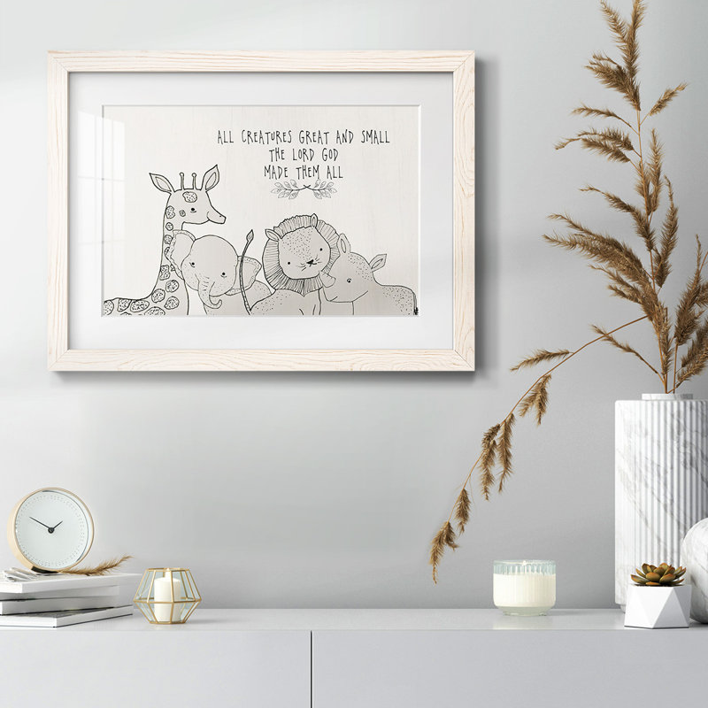Toutes les créatures, H 18 po x l 26 po x P 1,5 po, Blanc
