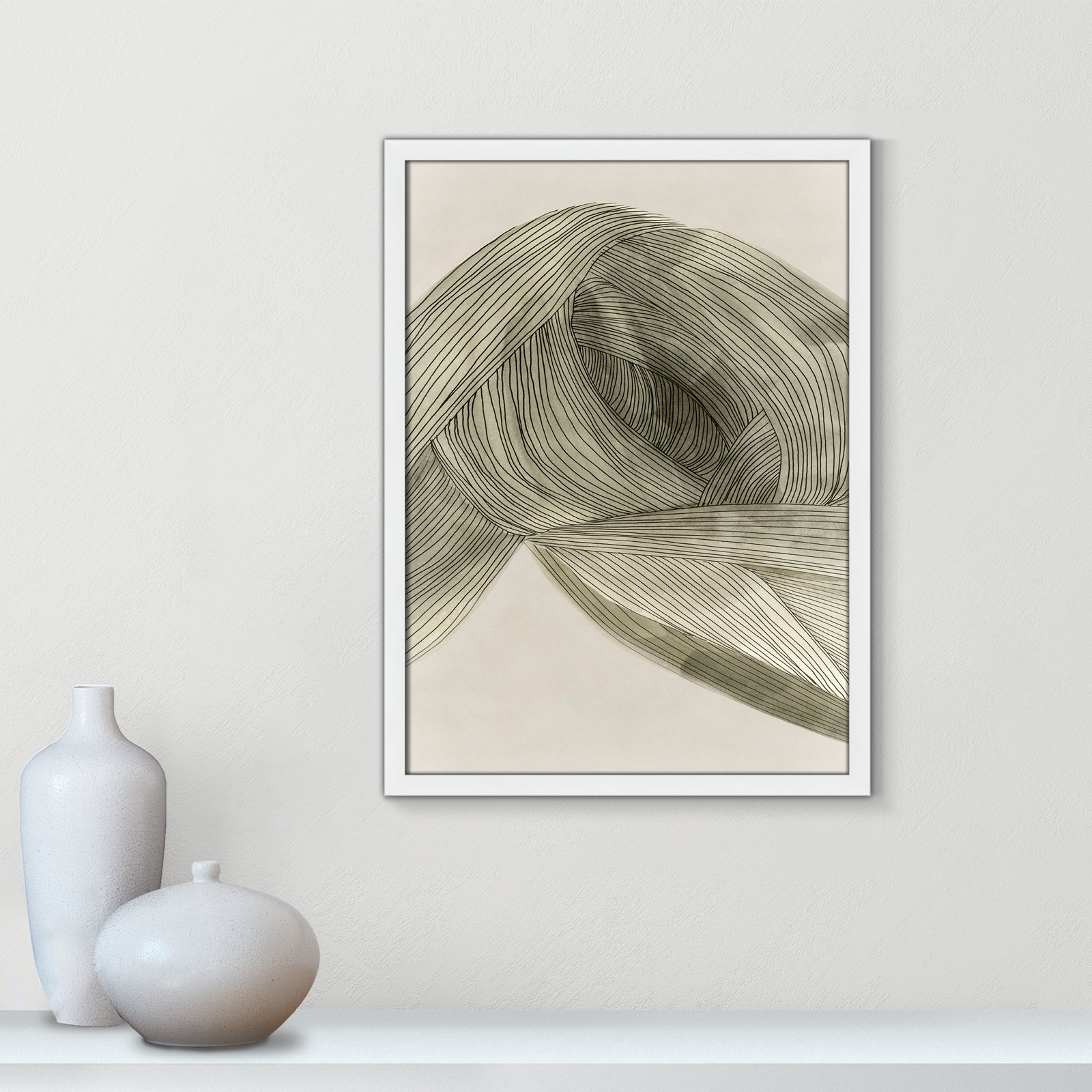 Dreaming In Pastel I, 23" H x 17" W x 0.75" D, Satin White