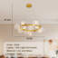 Lustre moderne 33,8 "à DEL or avec 12 lumières