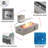 42" Rectangular Propane Fire Pit Table LED Outdoor Patio Backyard Gas Firepit Table with Golden Light Strip, 50,000 BTU Burner, Tank Storage, Glass Wind Guard, Lid and Protective Cover, Outdoor Gas Fire Pit, Patio Fire Pit Table, Backyard Fire Pit-1840370072