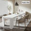 Table de salle à manger extensible moderne avec rangement-1516123446