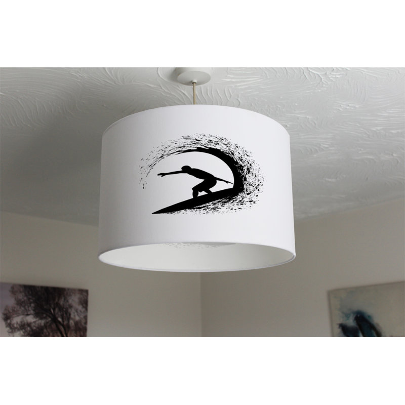 Cotton Drum Lamp Shade ( Uno ), 25cm H x 40cm W x 40cm D