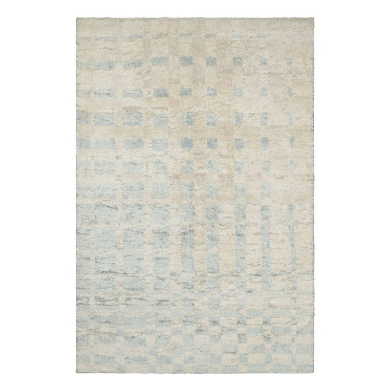 Modern Classic Handmade Silk and Wool Area Rug