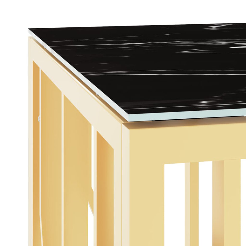 Combining functionality and beauty, this coffee table will be the focal point of your room., Gold, Black