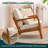 Elizabeth Mid Century Solid Wood Accent Chair Upholstered Armchair with an Extra Pillow-2049176367