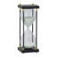 Sablier 4,3 x 4,3 x 12 po avec cadre en bois, blanc