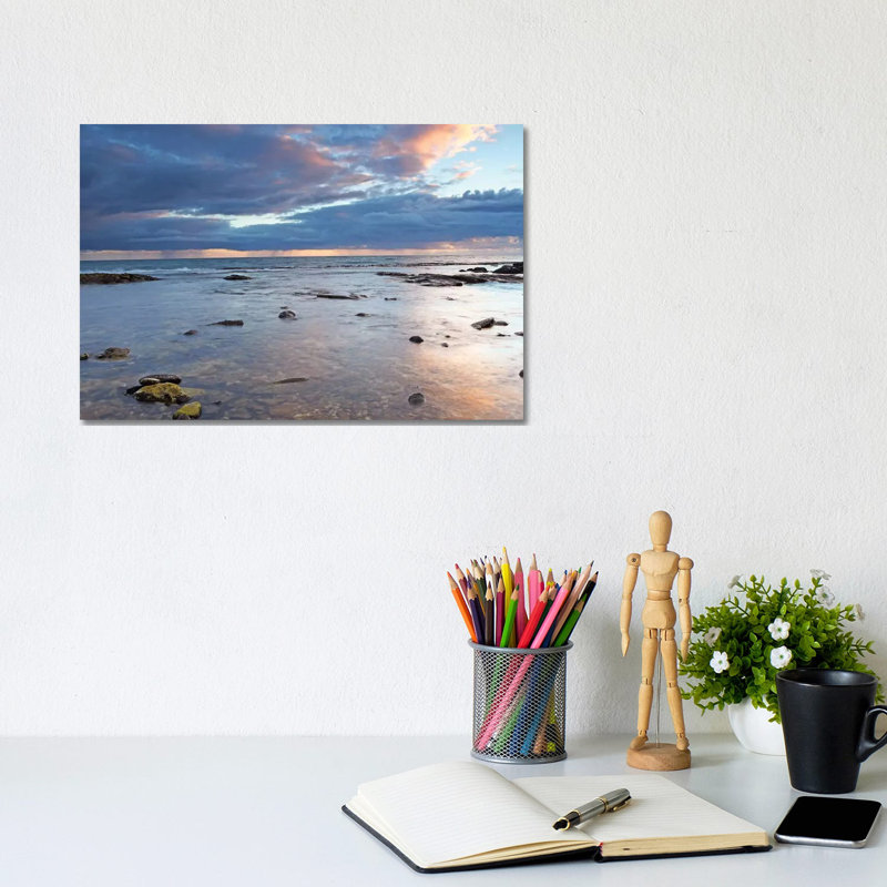 Ocean Storm 1 Piece Wrapped Canvas Wall Art, 20.32 cm H x 30.48 cm W