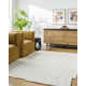 Rectangle Icacos Wool Area Rug with Non-Slip Backing