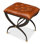 Leather Accent Stool