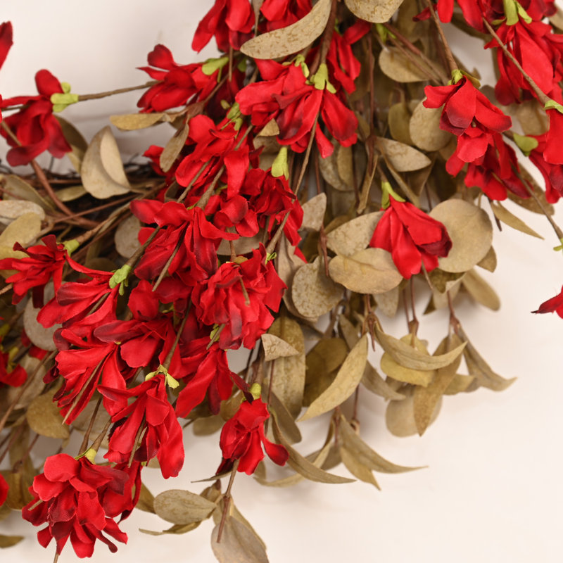 Couronne florale artificielle 24 po Forsythia