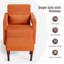 Laguer Faux Leather Armchair With Footstool-479042100