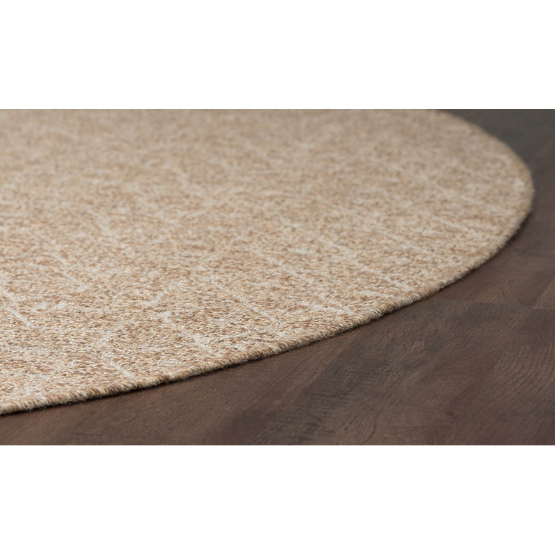 Tapis taupe Bourke, Rond 7 pi 10 po
