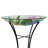 18"W Glass Hummingbird Birdbath with Stand