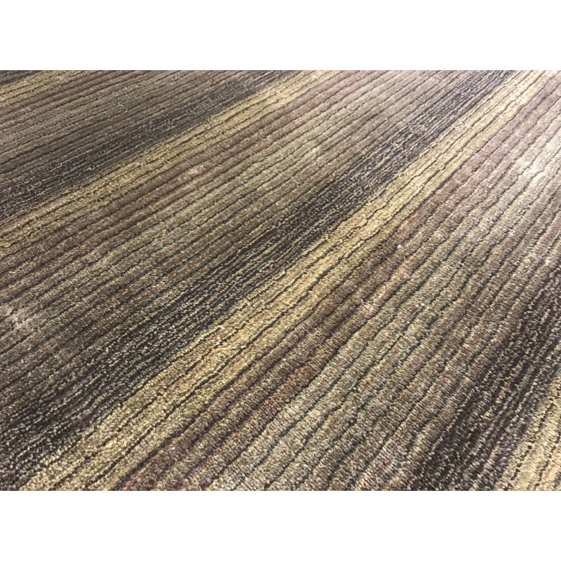 Hand-Knotted High-Quality Brown Area Rug