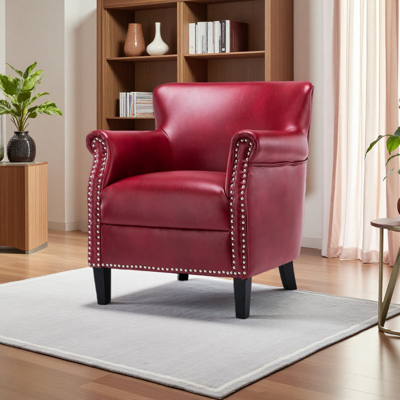 Club Chair, Red