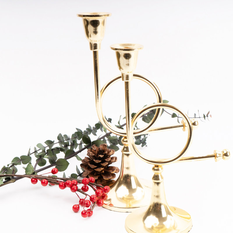 10'' H Aluminum Tabletop Candlestick