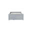 Grey Twin Size Bed Of Solid Rubber Wood, 2 Drawers For Clothing And Storage With Drawers, Wood Bed, Comfortable Sleep Surface, Ample Drawer Capacity-55803991