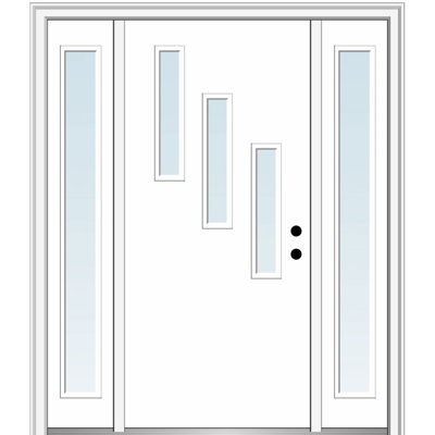 81.75'' Glass Fiberglass Front Entry Doors