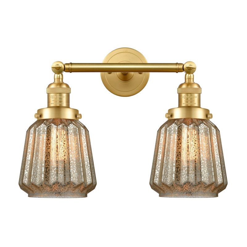 Vinson 2 - Light Dimmable Vanity Light, Mercury, Satin Gold
