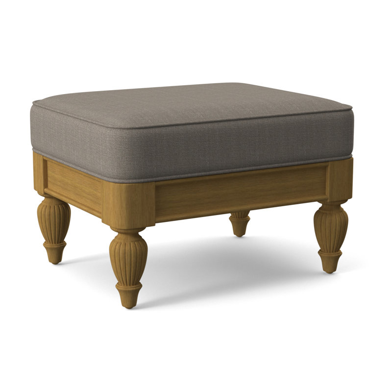 Grand View Ottoman, Stone Crypton Performance; 0884-83, Antique Black Finish