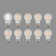 Mclellan 75 Watt Equivalent A19 E26/Medium (Standard) Dimmable 3000K LED Bulb