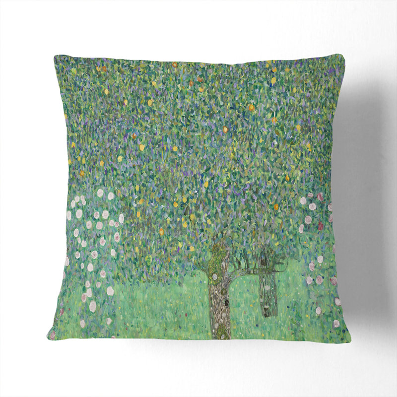 Rosebushes Under the Trees Scatter Cushion, 40cm H x 40cm W x 15cm D