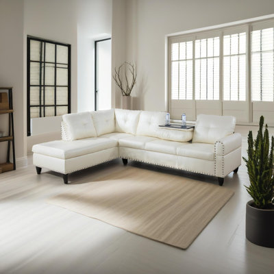 Canapé modulaire avec porte-gobelet rabattable Piotrowski