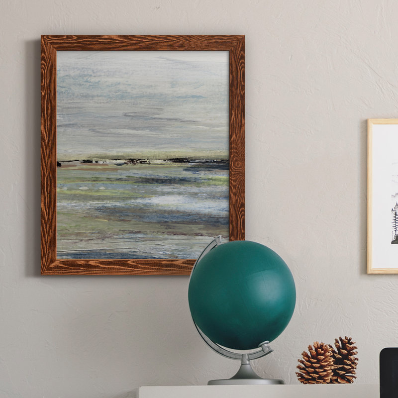 Wetlands I - Peinture sur toile encadrée, H 20 po x l 17 po x P 1,5 po, Cadre en érable