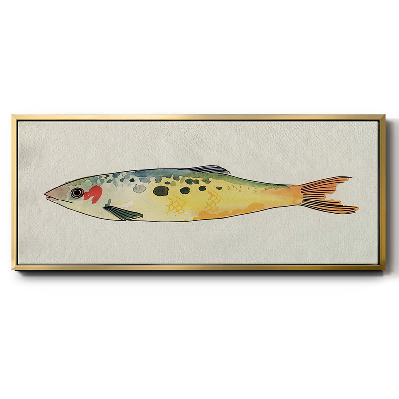 Fanciful Fish I- Framed Canvas